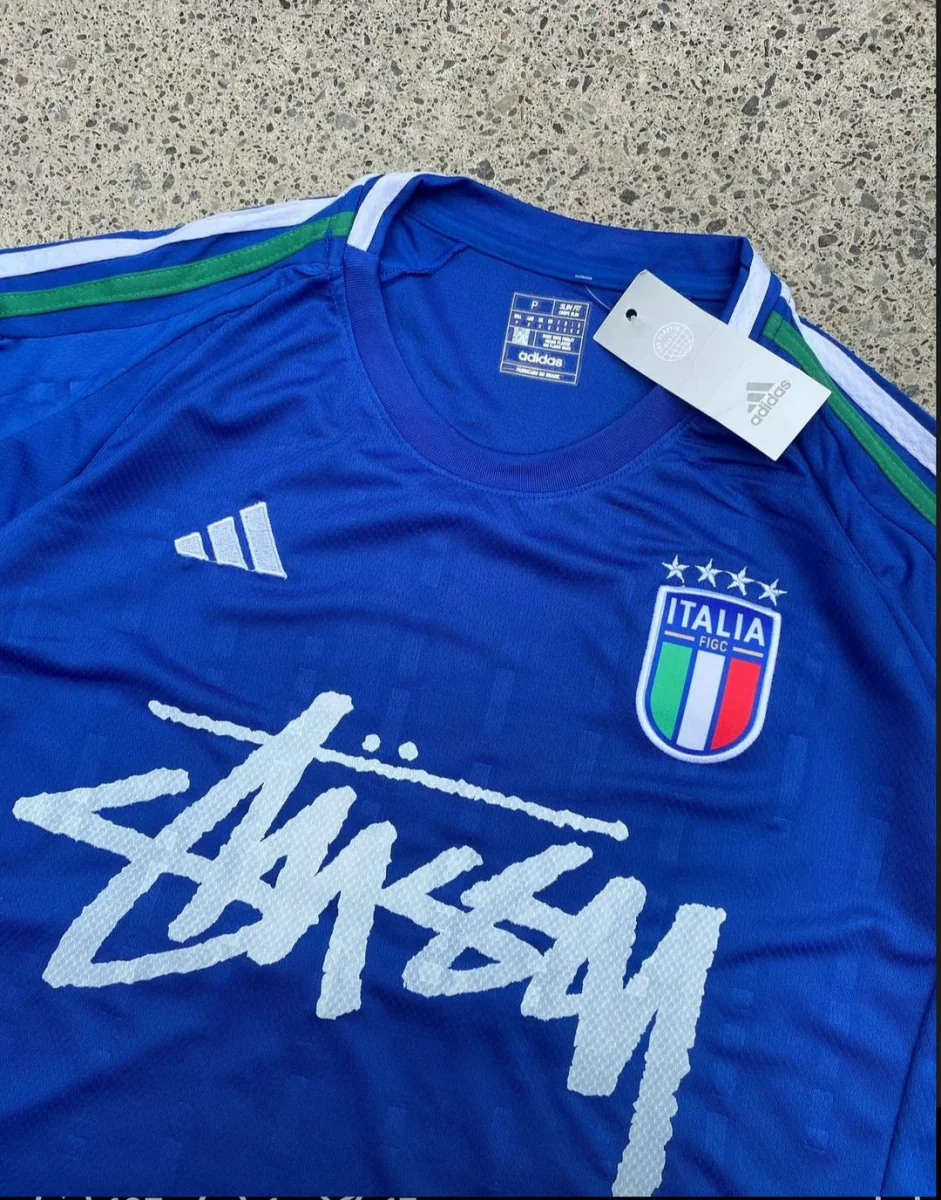 STÜSSY X “ITALY” JERSEY - BLUE - Image 3
