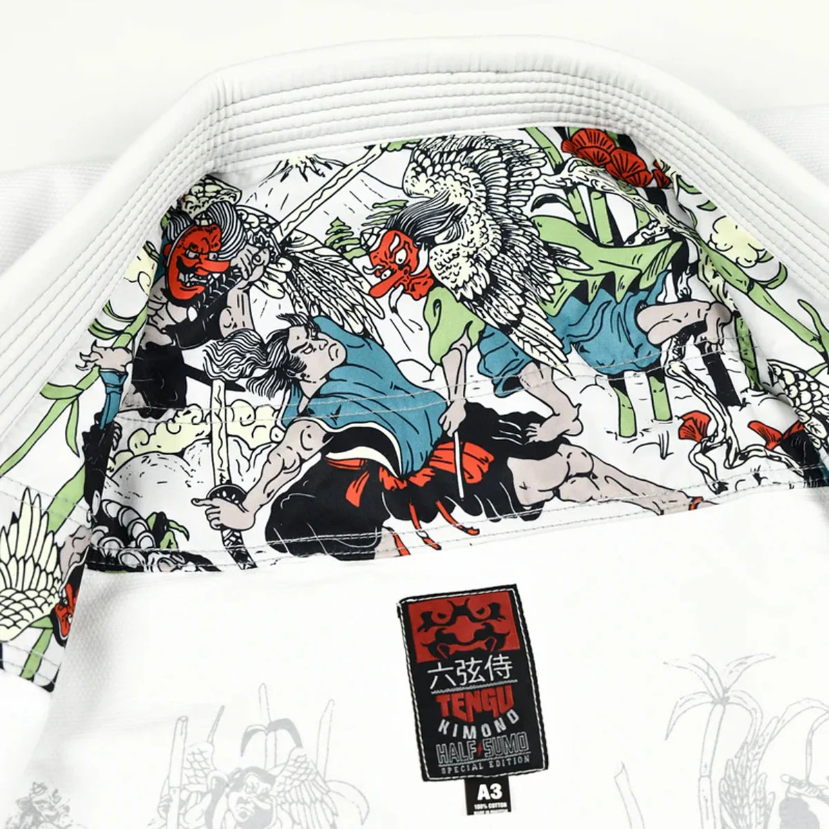 BJJ Gi Half Sumo Tengu Branco - Image 5