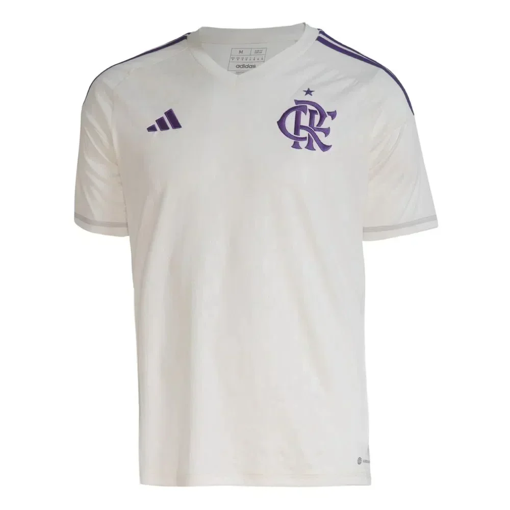 Camisola Guarda Redes Flamengo 2023 - Branco e Roxo - Image 2