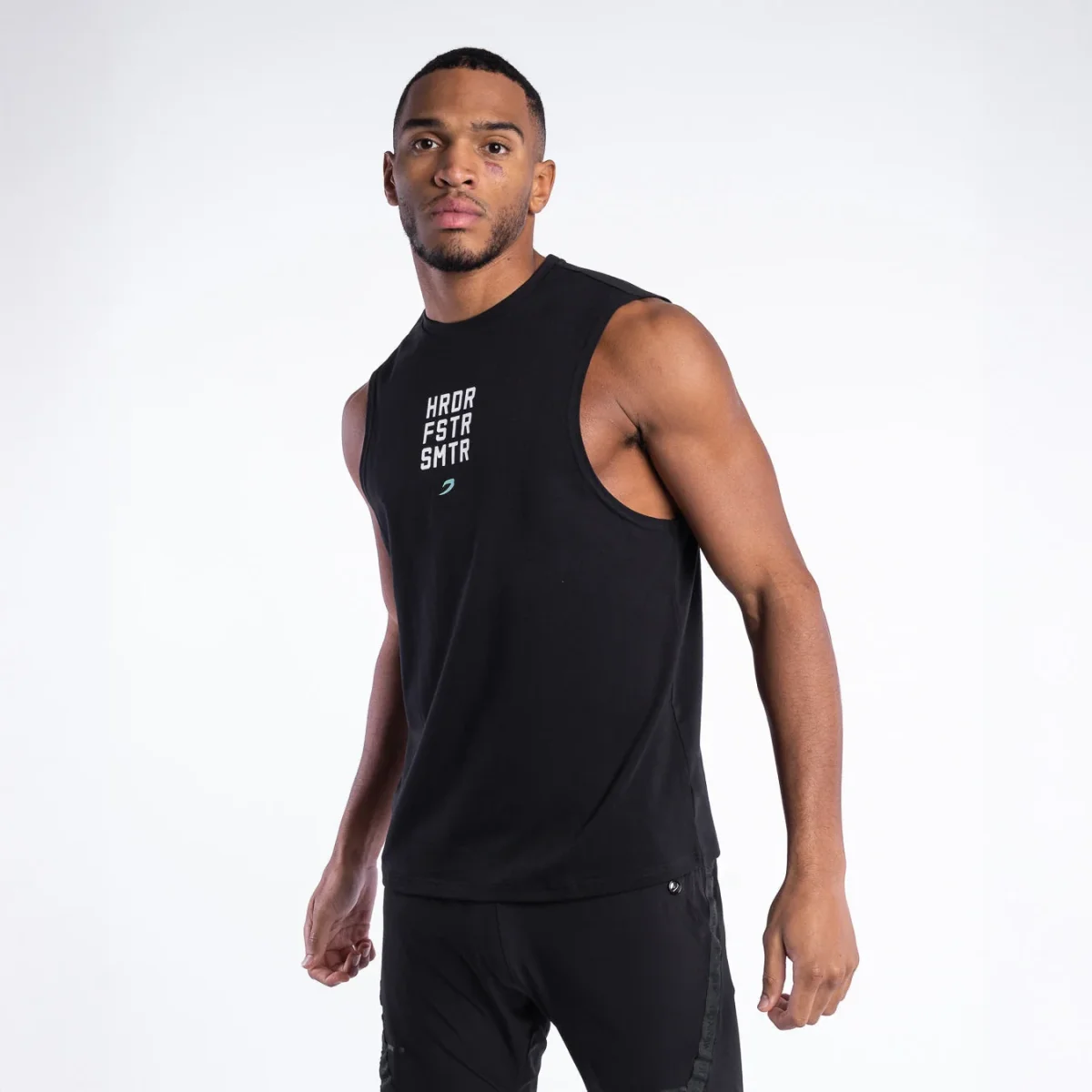 Camiseta Boxraw HRDR FSTR SMTR Preto - Image 6