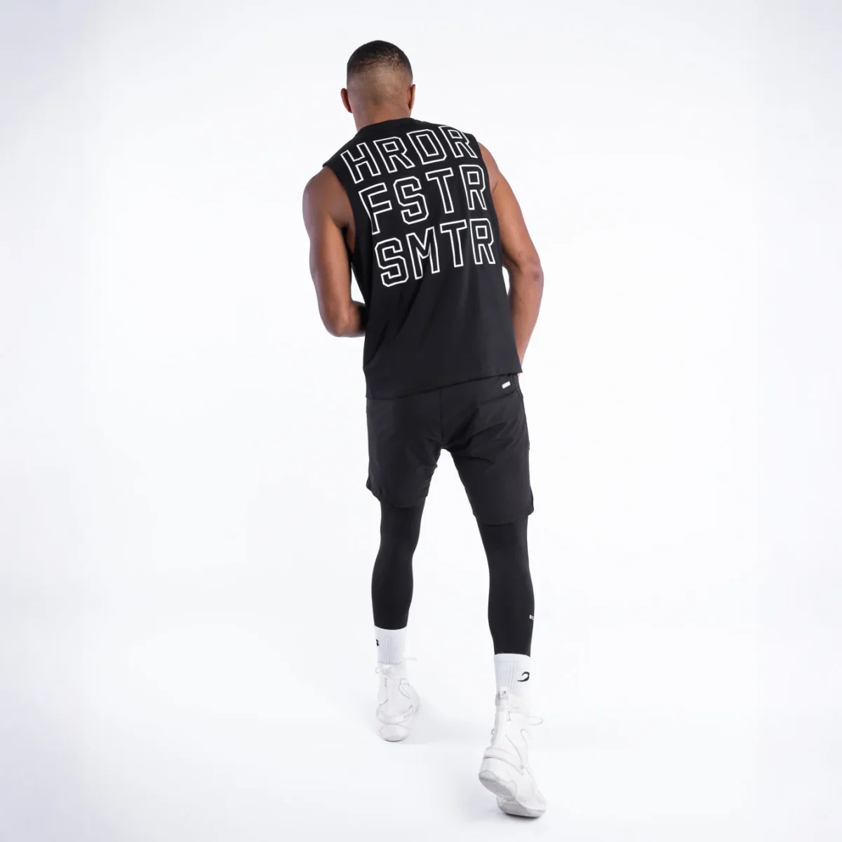 Camiseta Boxraw HRDR FSTR SMTR Preto - Image 3