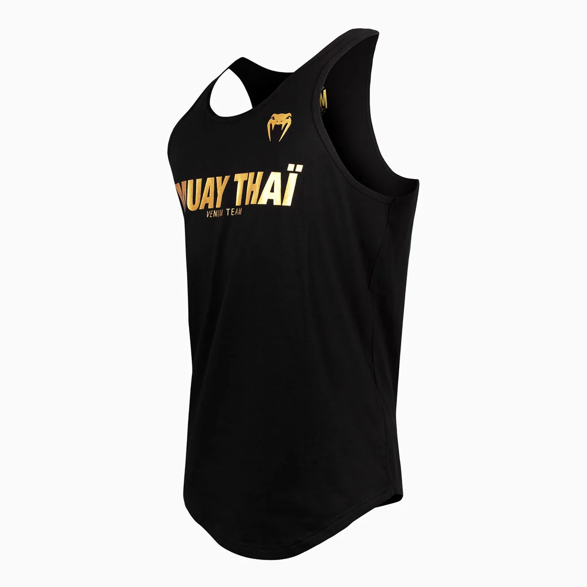 Camisola Venum Muay Thai VT Preto-Ouro - Image 4
