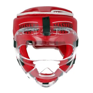 Capacete com viseira Masters WAKO Vermelho
