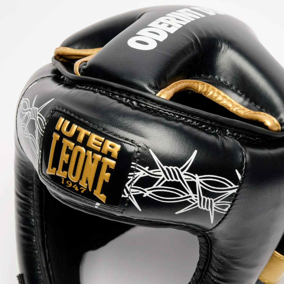 Capacete Leone IUTER Barbed Wire CS01IU Preto - Image 7