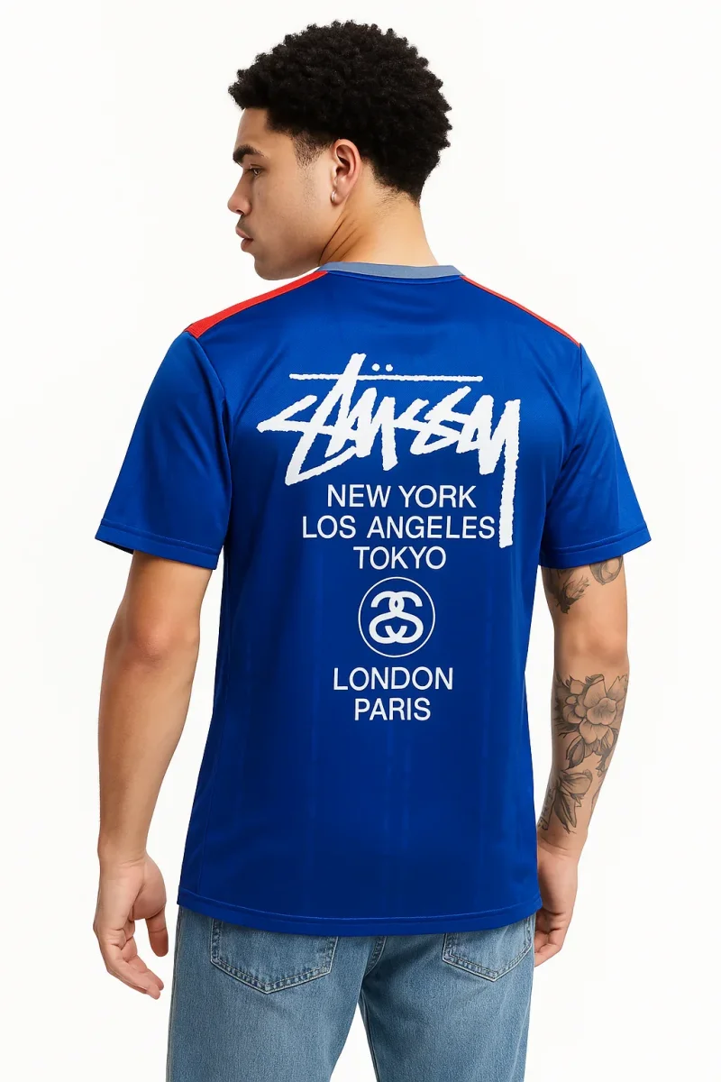 STÜSSY X “ITALY” JERSEY - BLUE - Image 4