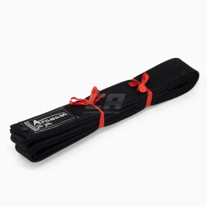 Cinto preto Arawaza algodão 44 mm