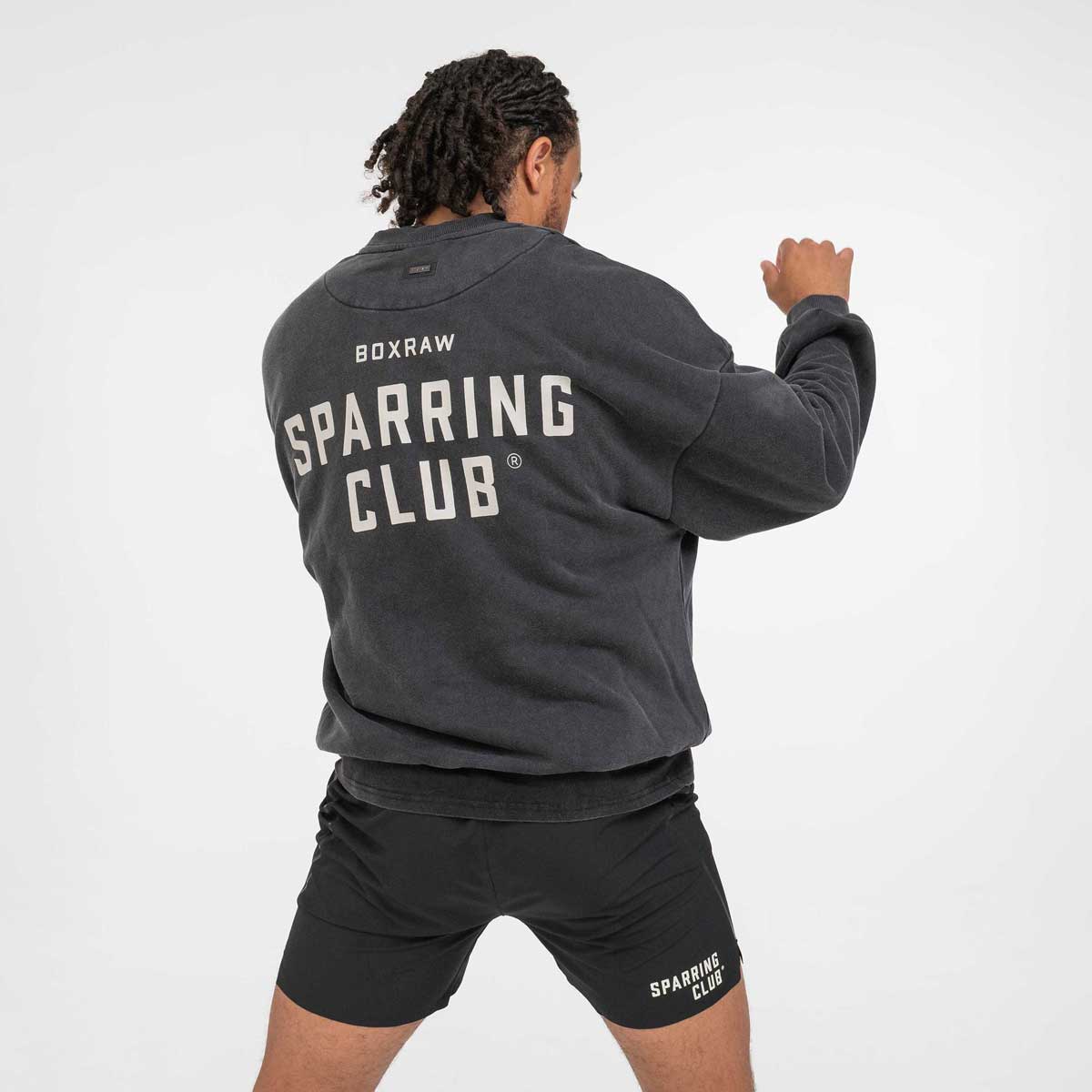 Sweatshirt Boxraw Sparring Club Oversize Preto - Image 2