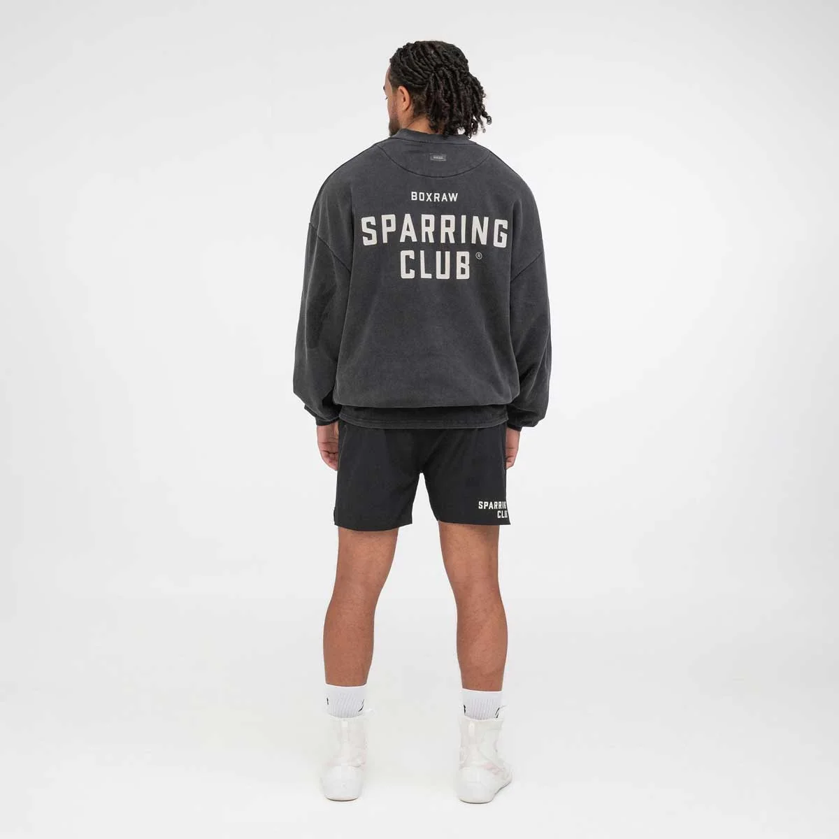 Sweatshirt Boxraw Sparring Club Oversize Preto - Image 4