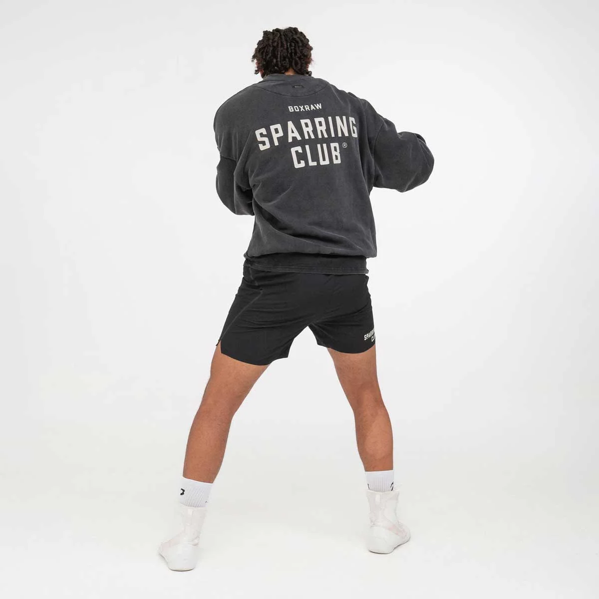 Sweatshirt Boxraw Sparring Club Oversize Preto - Image 5
