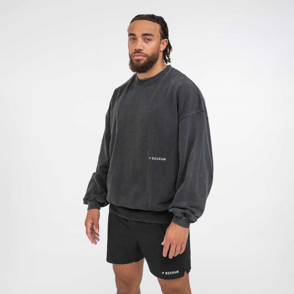 Sweatshirt Boxraw Sparring Club Oversize Preto - Image 6