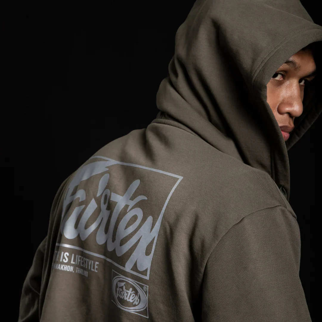 Camisola Fairtex FHS22 com capuz Verde - Image 4