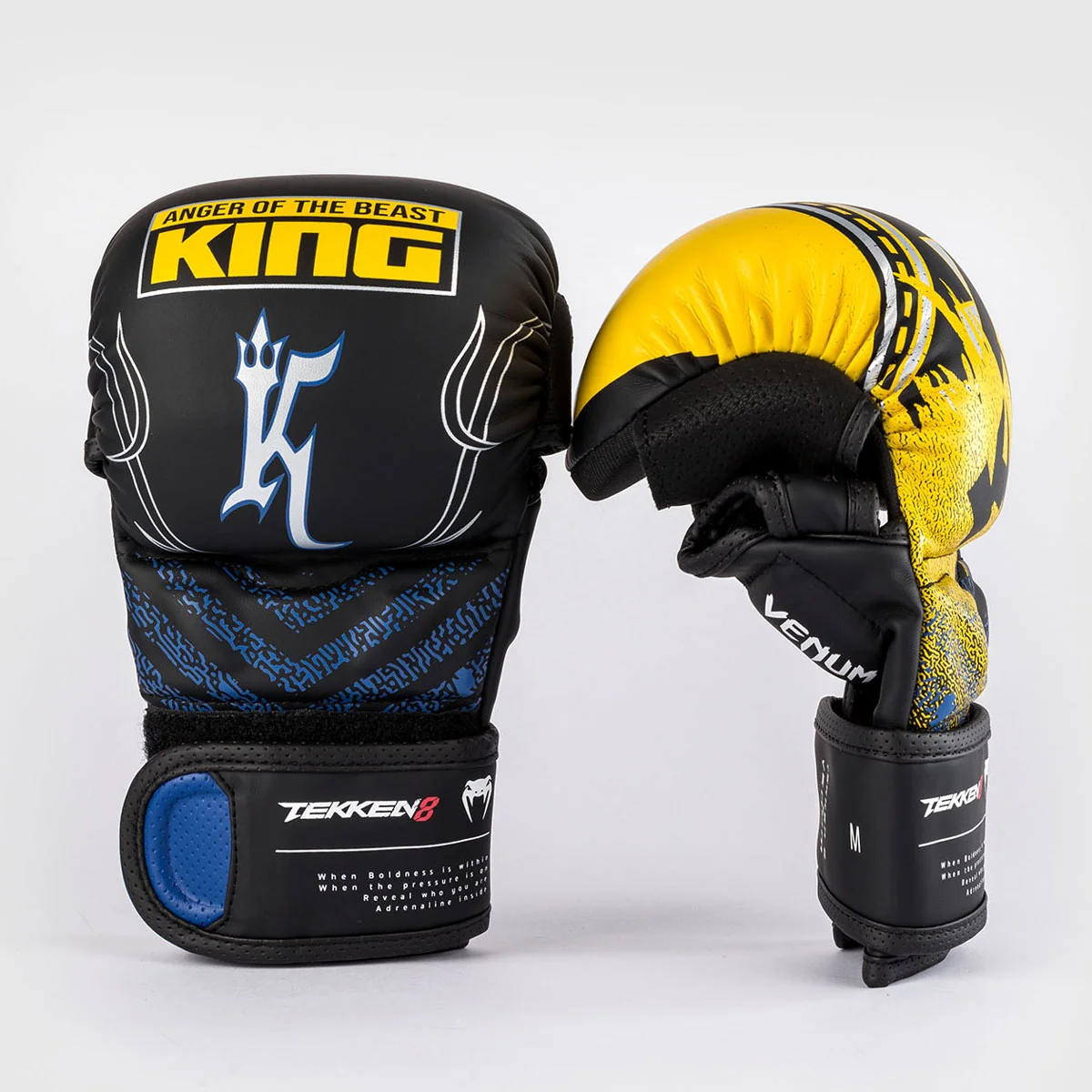 Luvas MMA Tekken 8 King Preto-amarelo - Image 3