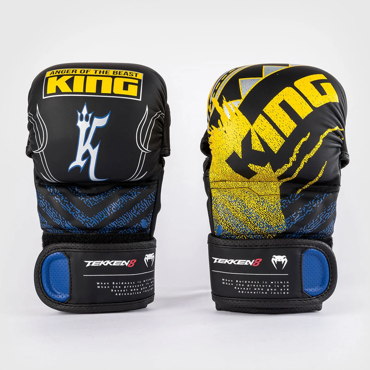 Luvas MMA Tekken 8 King Preto-amarelo - Image 4