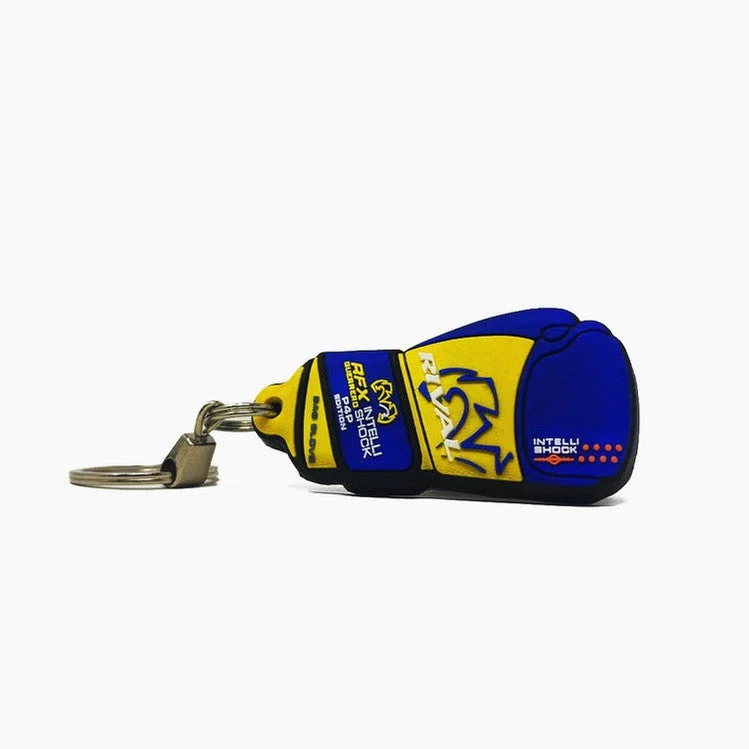 Guantino porta-chaves em borracha Rival P4P Azul Amarelo