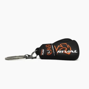 Chaveiro de borracha Guantino Rival RFX Preto Laranja
