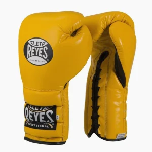 Luvas de Boxe Cleto Reyes Traditional Training CE4 Amarelo com Atacadores