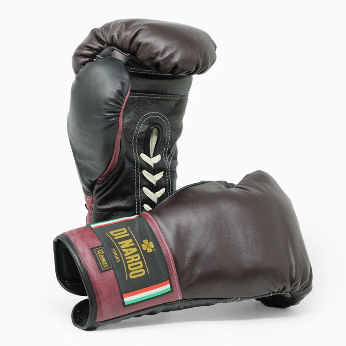 Luvas de Boxe Di Nardo com atacadores Borgonha Preto - Image 2
