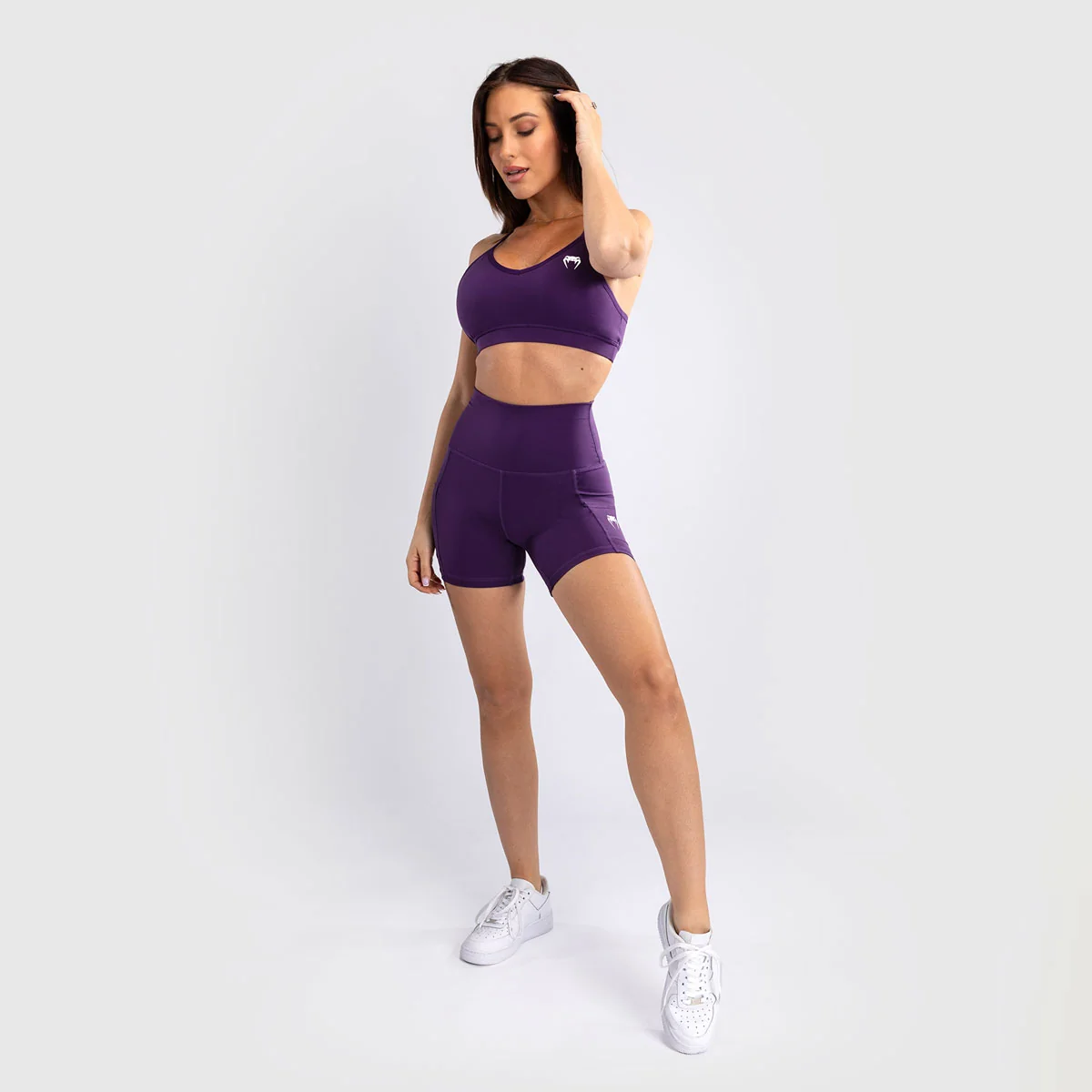Leggings curtos Mulher Venum Essential Roxo - Image 3