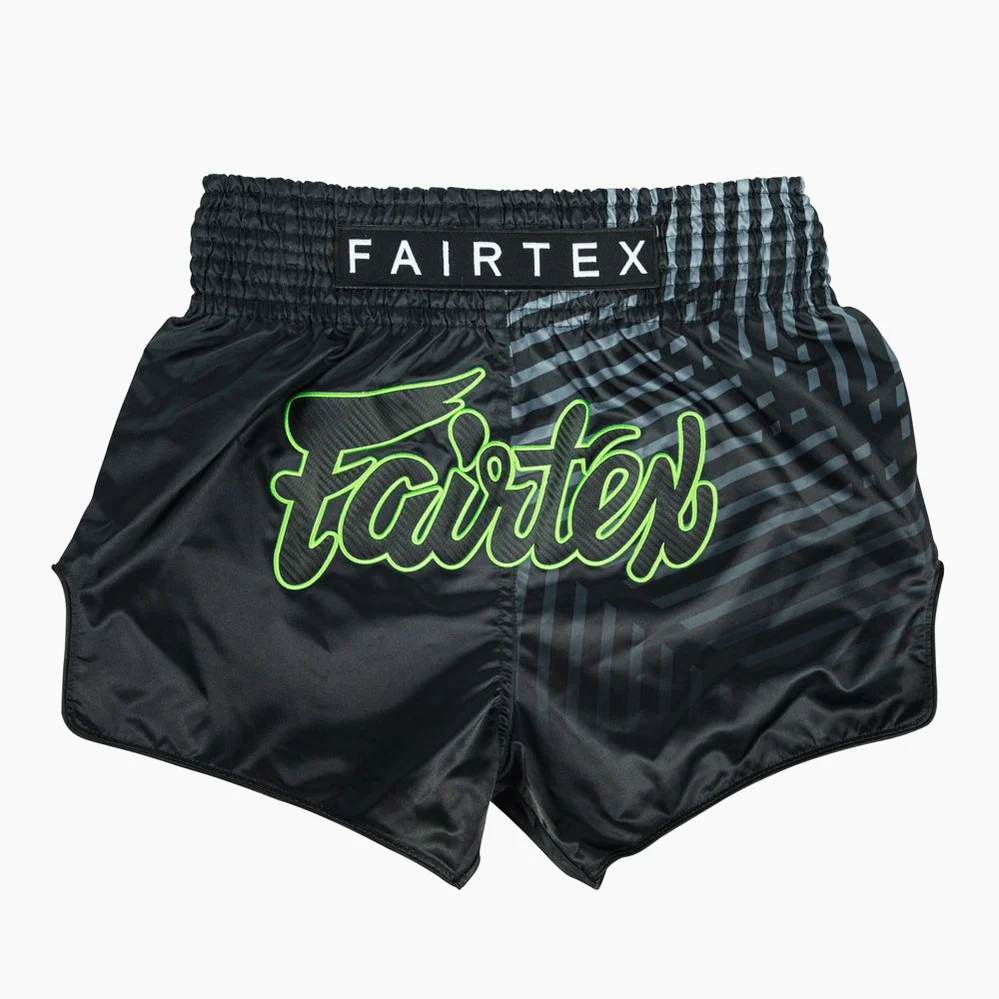 Calções de Kickboxing-Thai Fairtex BS1924 Racer Preto