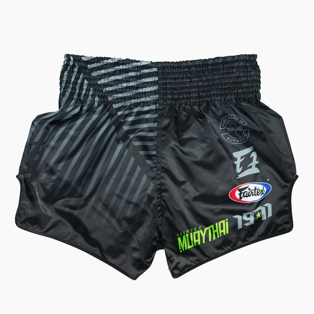 Calções de Kickboxing-Thai Fairtex BS1924 Racer Preto - Image 3