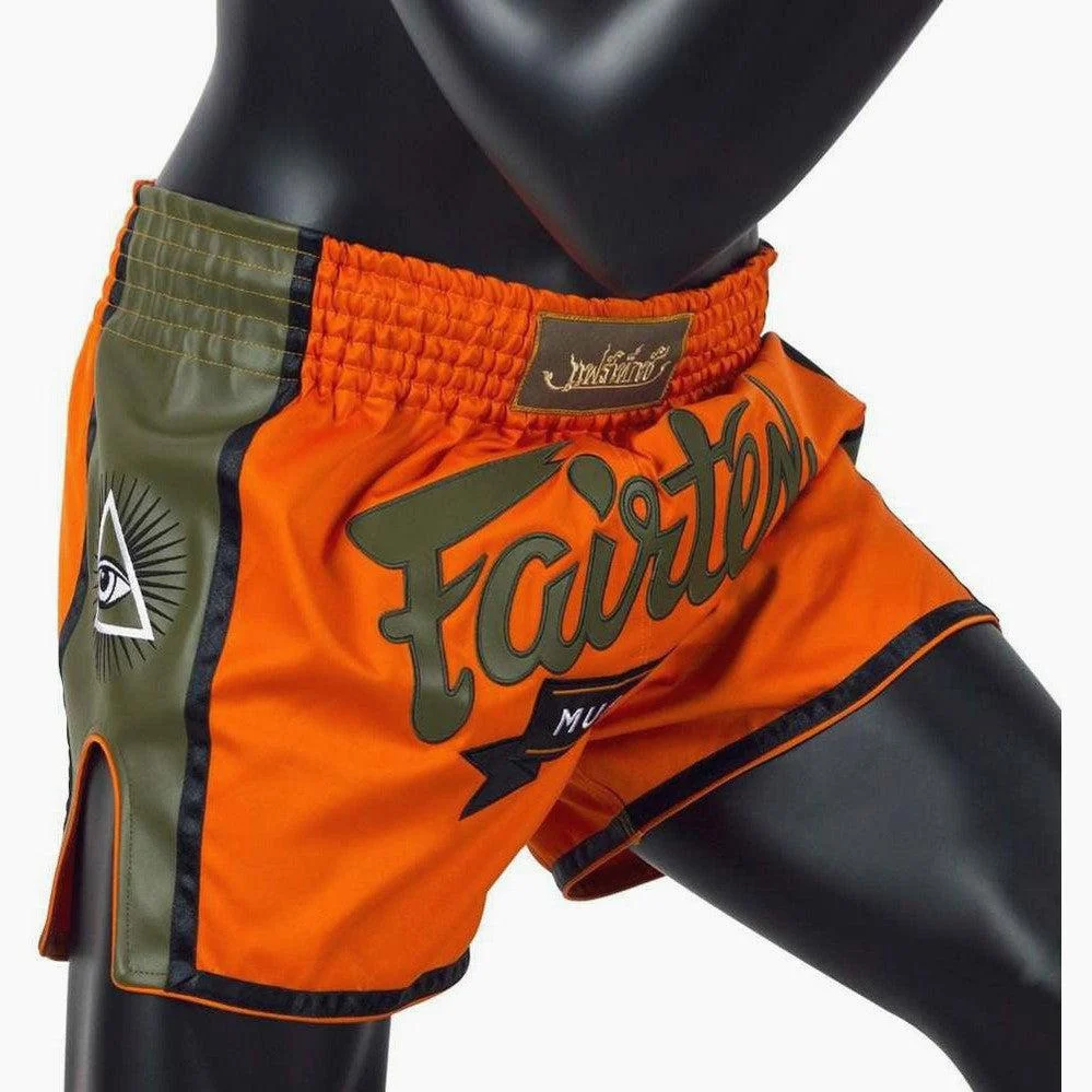Calções de Kickboxing-Thai Fairtex BS1705 Laranja - Image 4