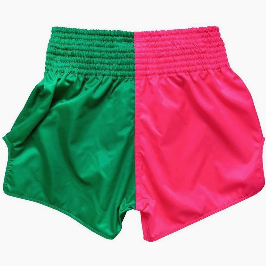 Calções de Kickboxing-Thai Fairtex BS1911 Rosa-Verde - Image 5