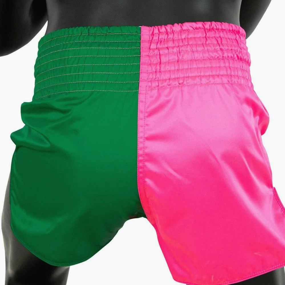 Calções de Kickboxing-Thai Fairtex BS1911 Rosa-Verde - Image 6