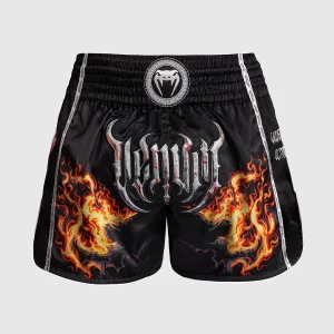 Calções de Kickboxing-Thai Venum Gladiator 5.0 Preto-Laranja