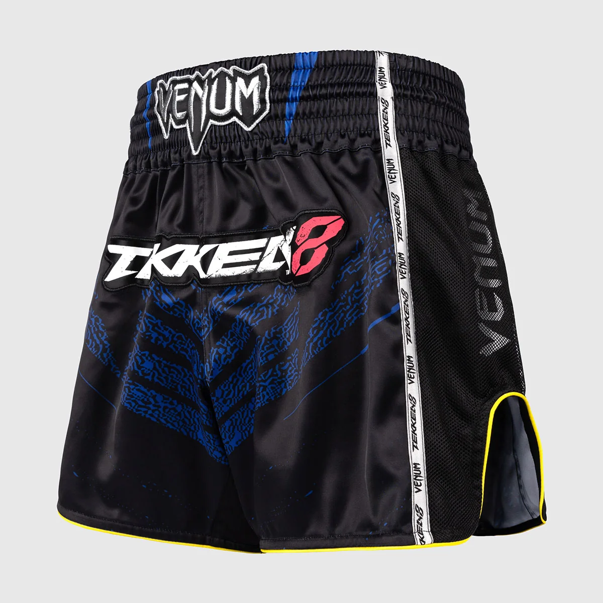 Calções kick-tailandeses Venum Tekken 8 King Preto-amarelo - Image 3