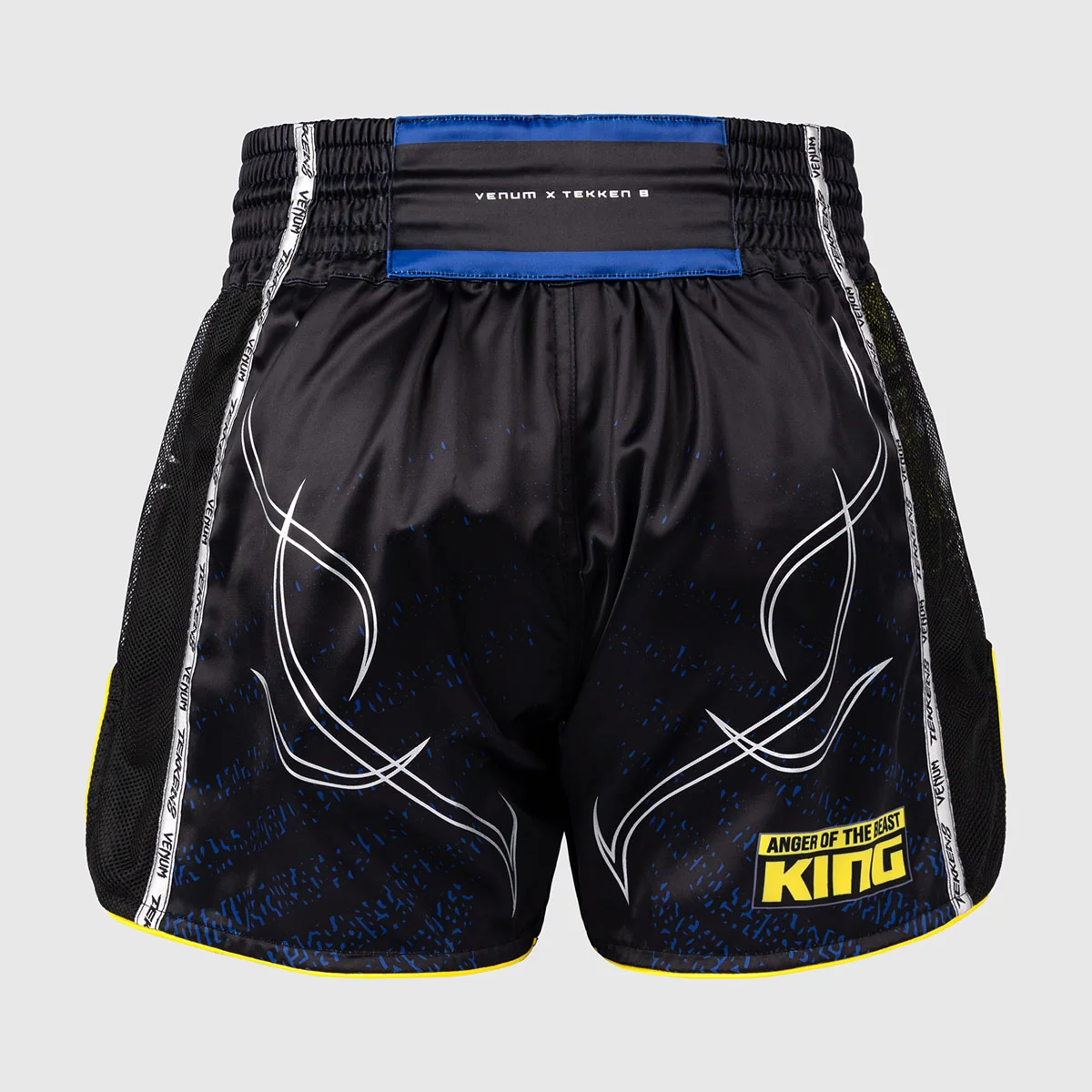 Calções kick-tailandeses Venum Tekken 8 King Preto-amarelo - Image 5