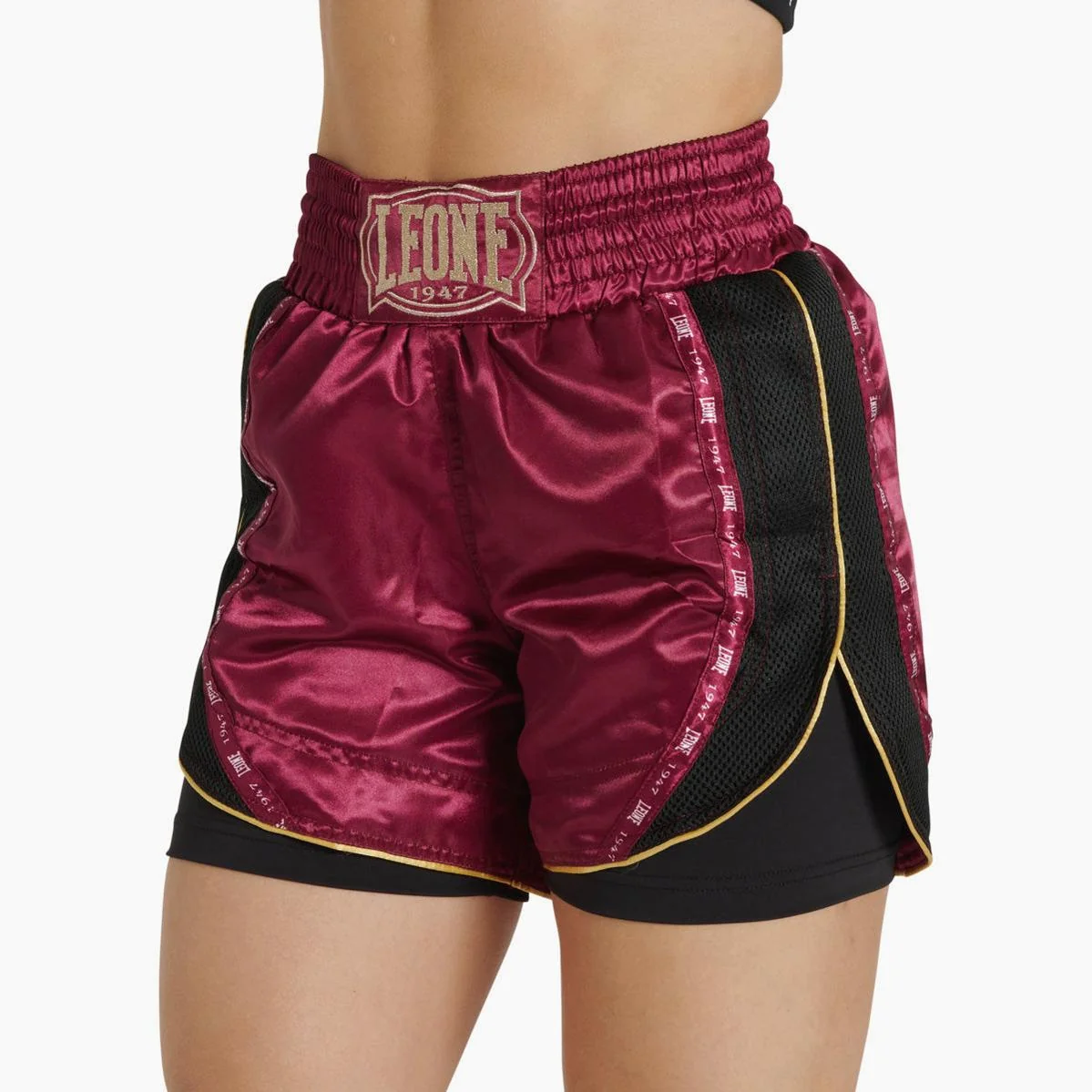 Calções kick-tailandeses mulher Leone Classic AB882 Roxo