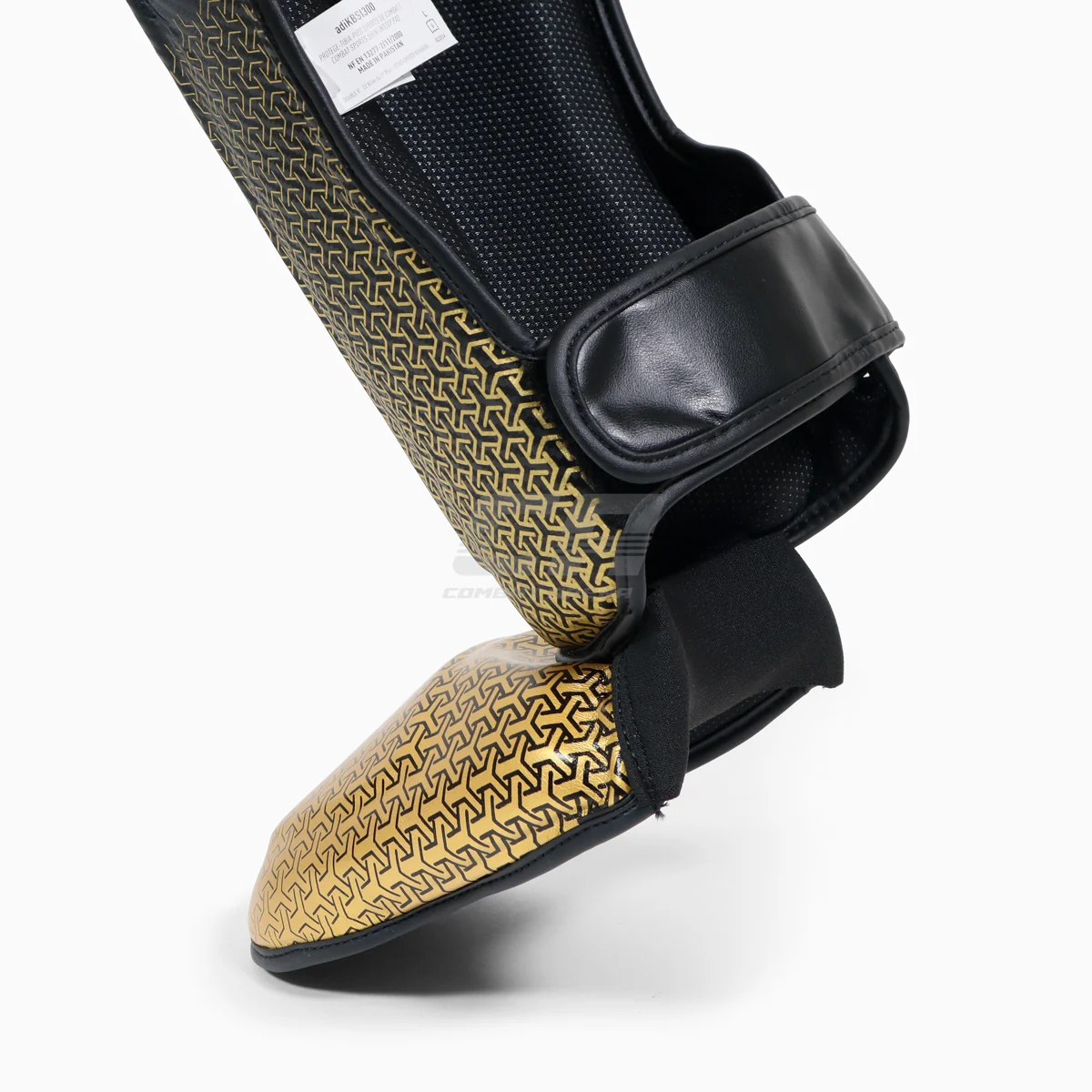 Caneleiras com parapeito Adidas Pro Kickboxing WAKO Preto-ouro - Image 6
