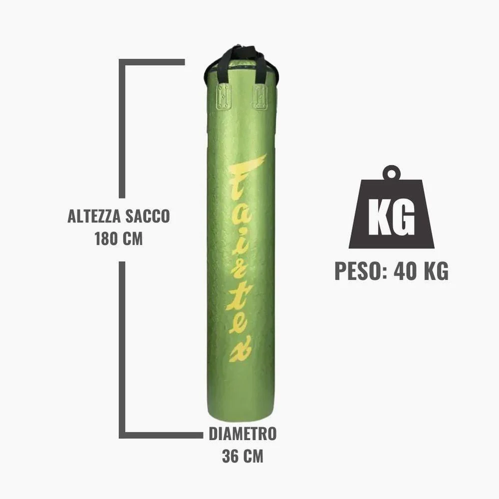 Saco Fairtex HB6 Python Print Verde 40 kg 180 cm Cheio - Image 3