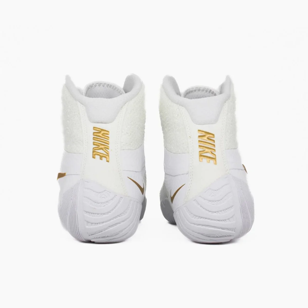 Sapatos de Luta-Wrestling Nike Tawa Branco-ouro - Image 4