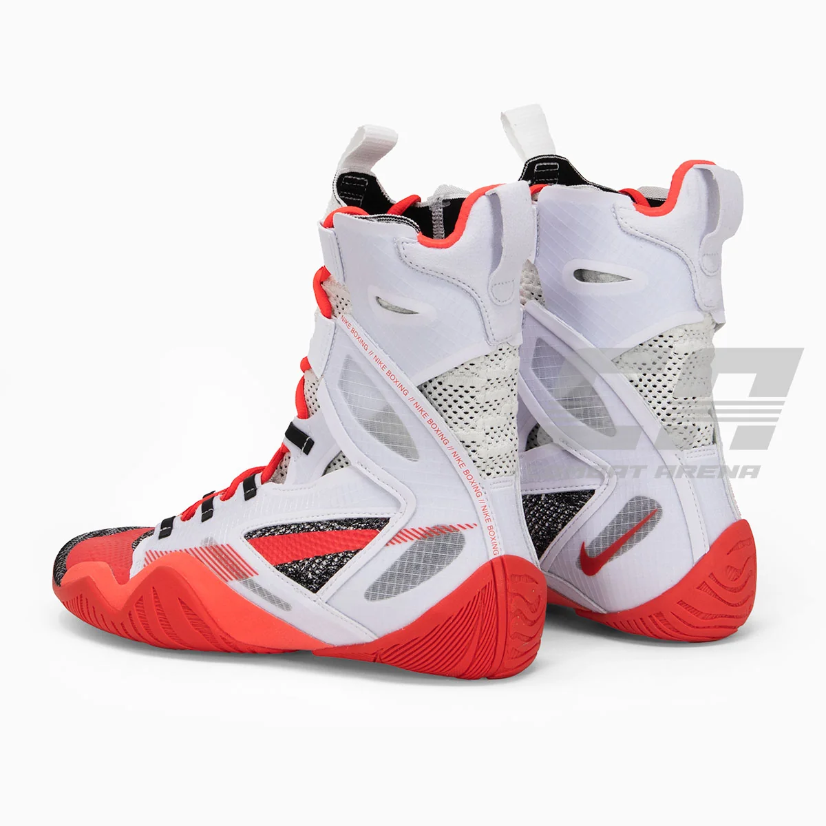 Sapatos de Boxe Nike Hyperko 2.0 Branco-Carmesim - Image 7
