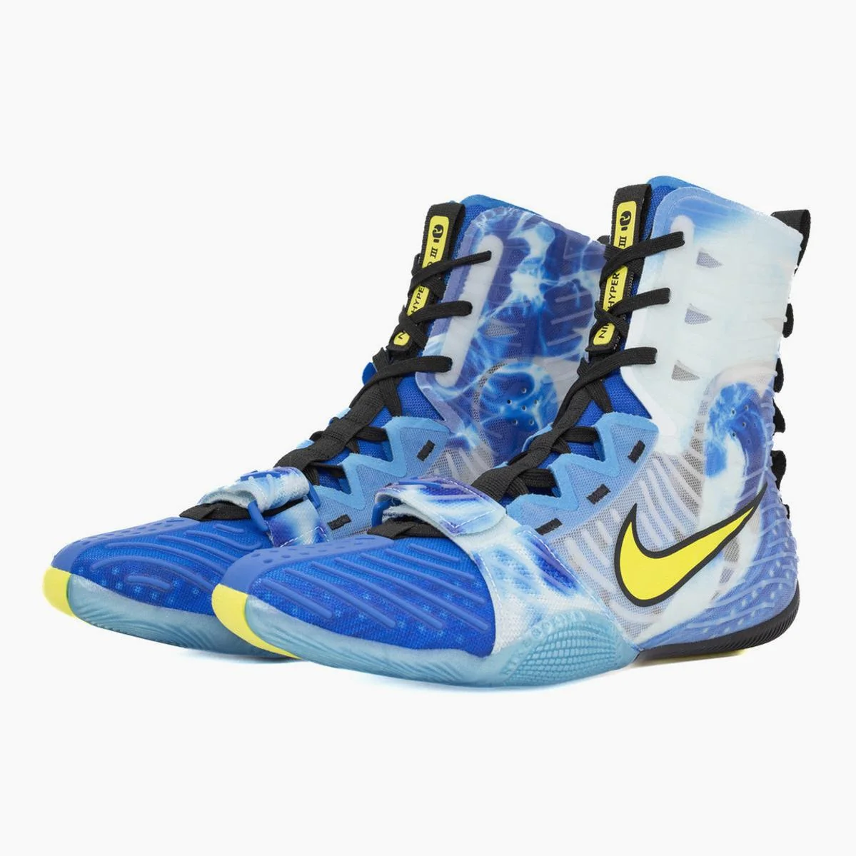 Sapatos de Boxe Nike Hyperko 3 SE Photo Blue-Amarelo Sónico - Image 6