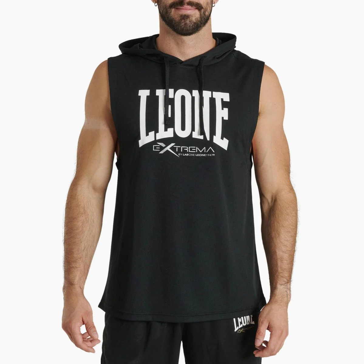 Colete com capuz Leone Logo ABX120 Preto - Image 2