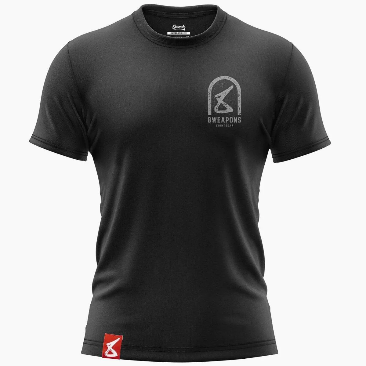 T-shirt 8 Weapons Tombstone preta - Image 3