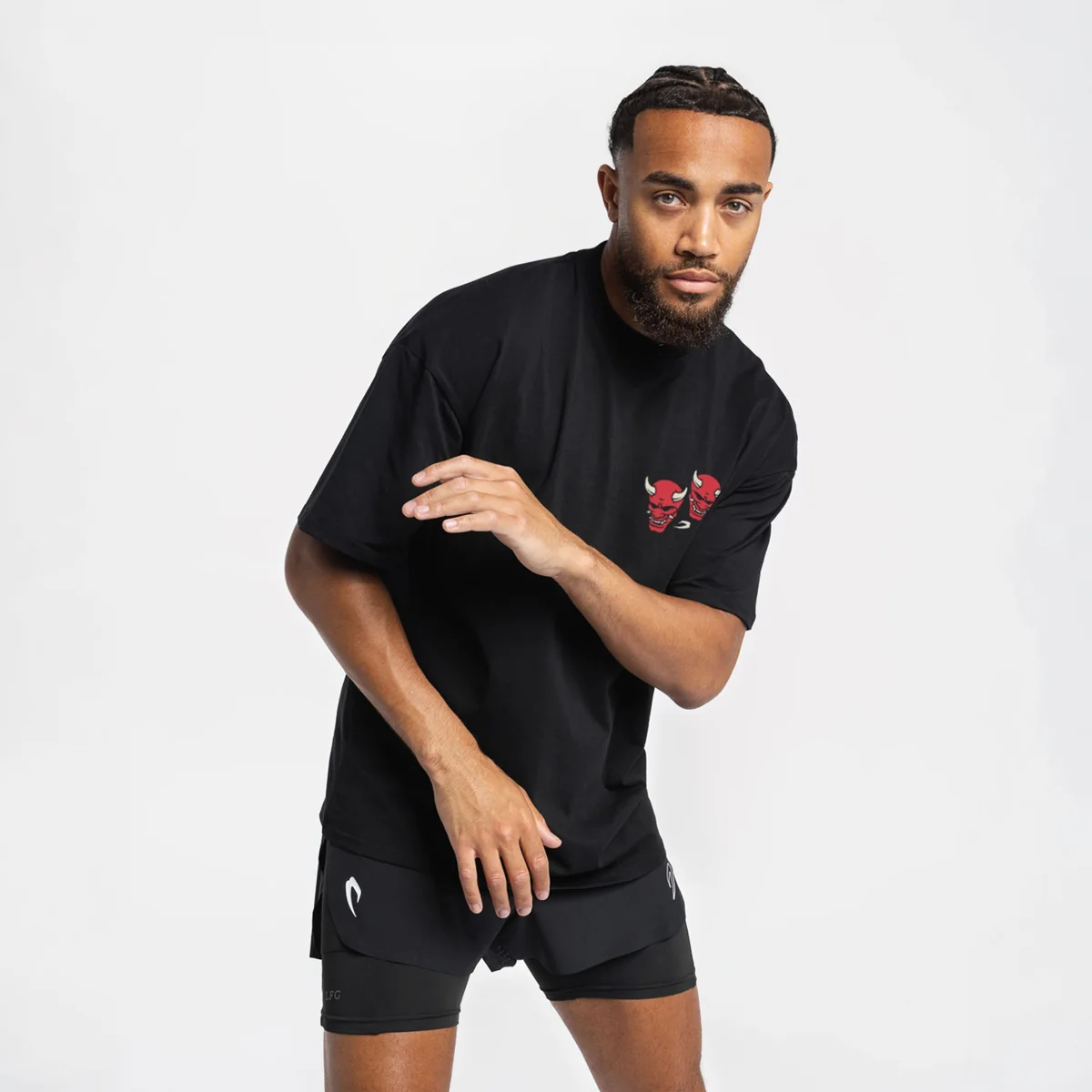 T-shirt Boxraw Death Before Dishonor Oversize Preto - Image 4