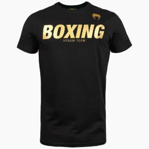 T-shirt Venum Boxing VT Preto-Ouro