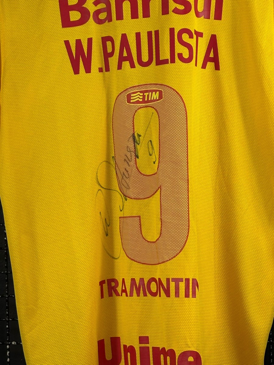 Camisas Internacional Nike 2014 Wellington Paulista Autografada amarela - Image 4