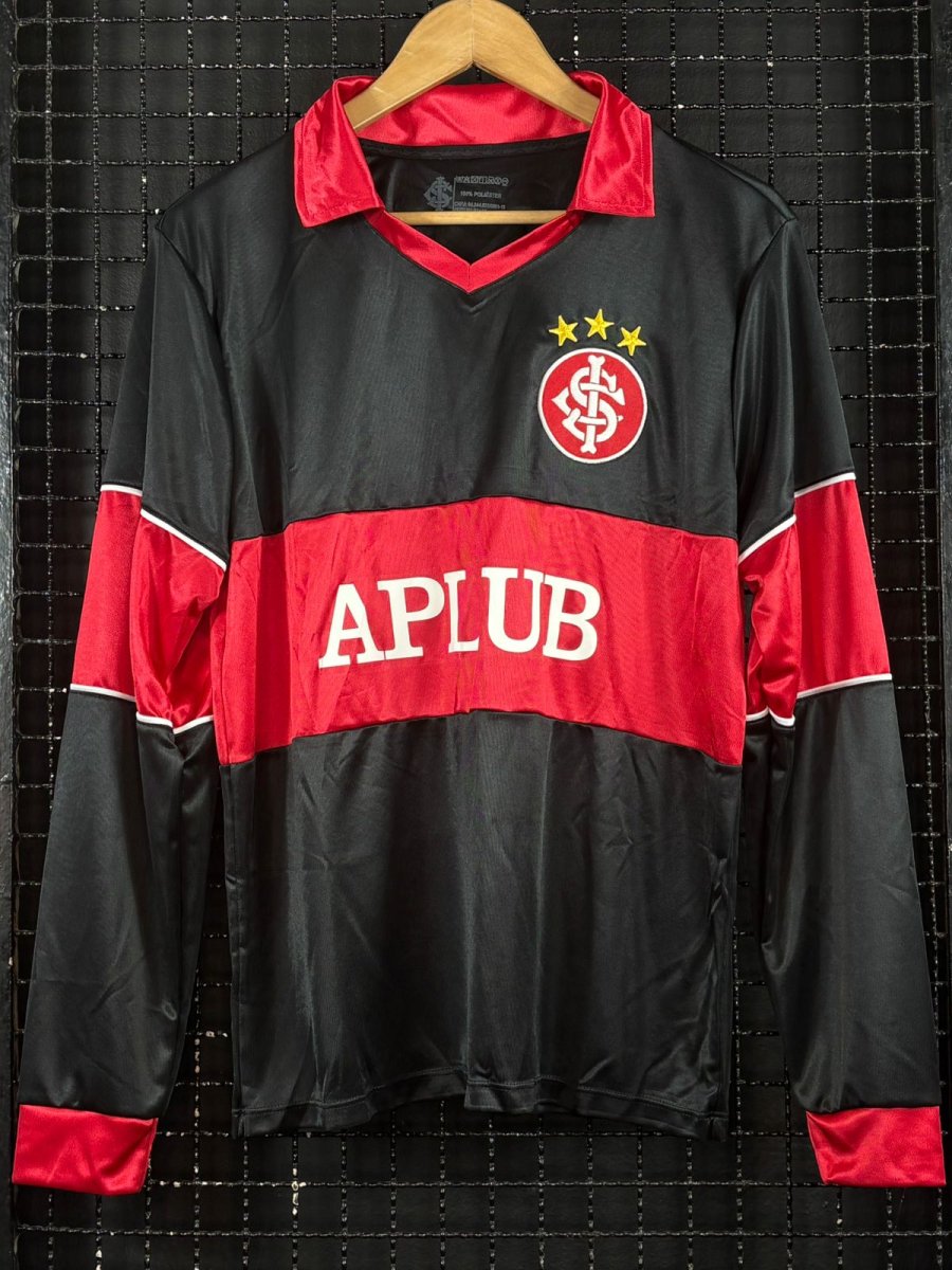 Camisa Internacional Retrô 1987 goleiro mangas longas licenciada