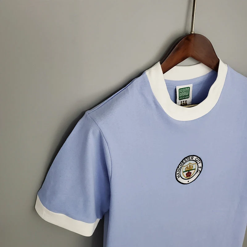Camisola Manchester City Retrô 1972 - Azul - Image 6