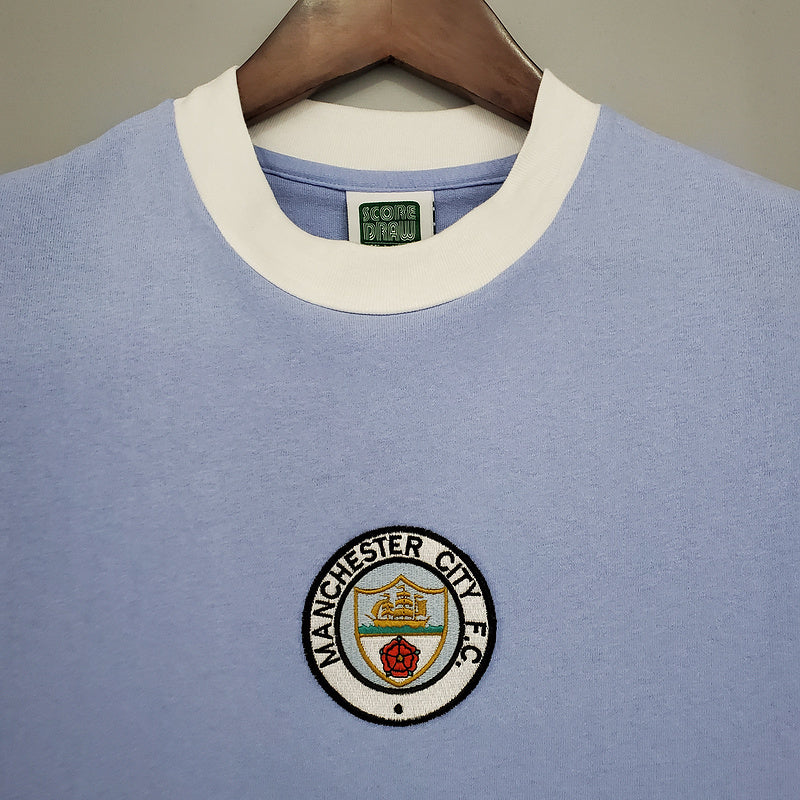 Camisola Manchester City Retrô 1972 - Azul - Image 4