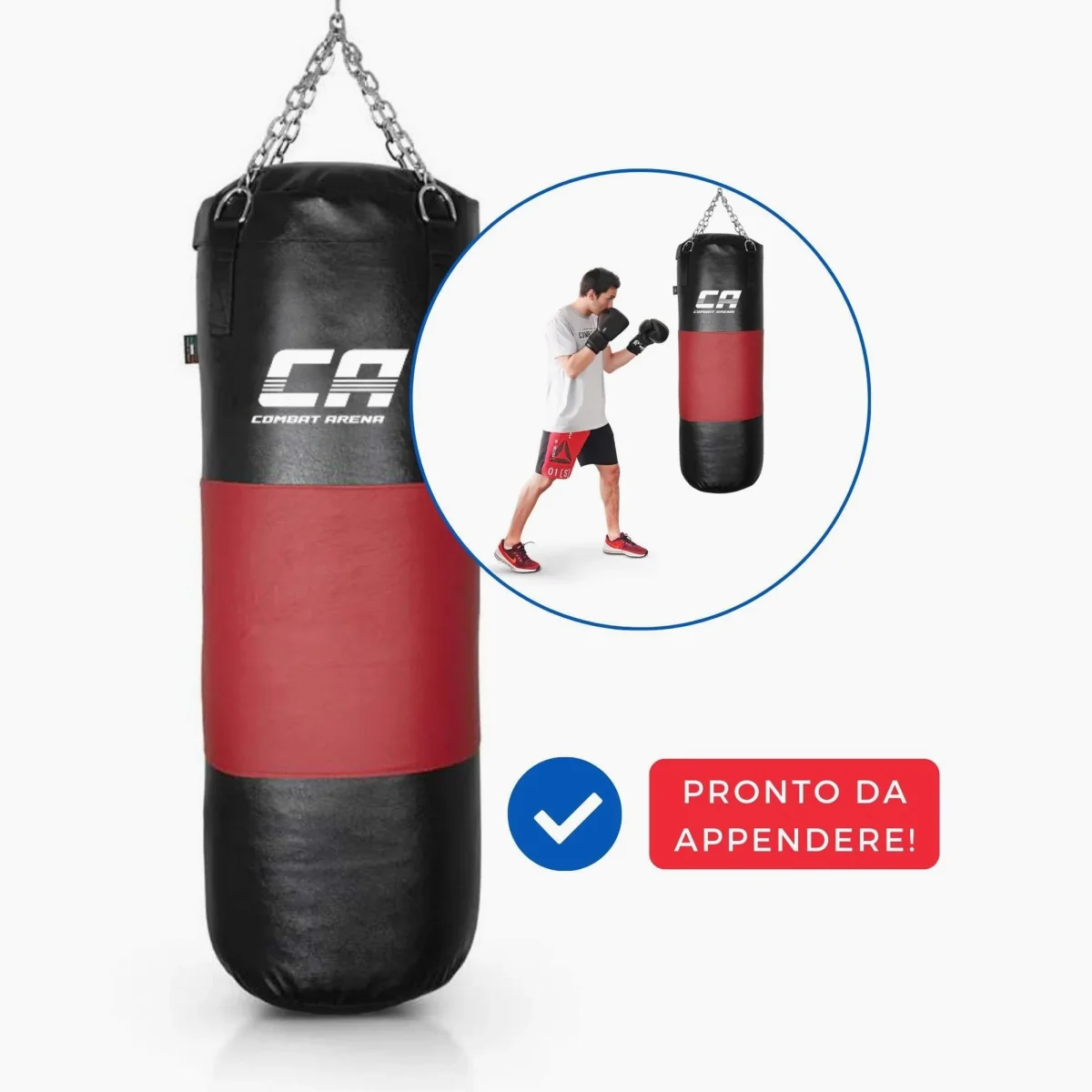Saco de Boxe Combat Arena Faixa em couro 40 kg - Image 8