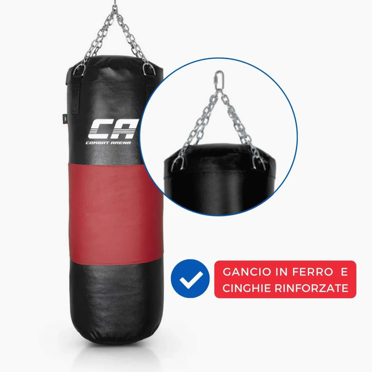 Saco de Boxe Combat Arena Faixa em couro 40 kg - Image 4
